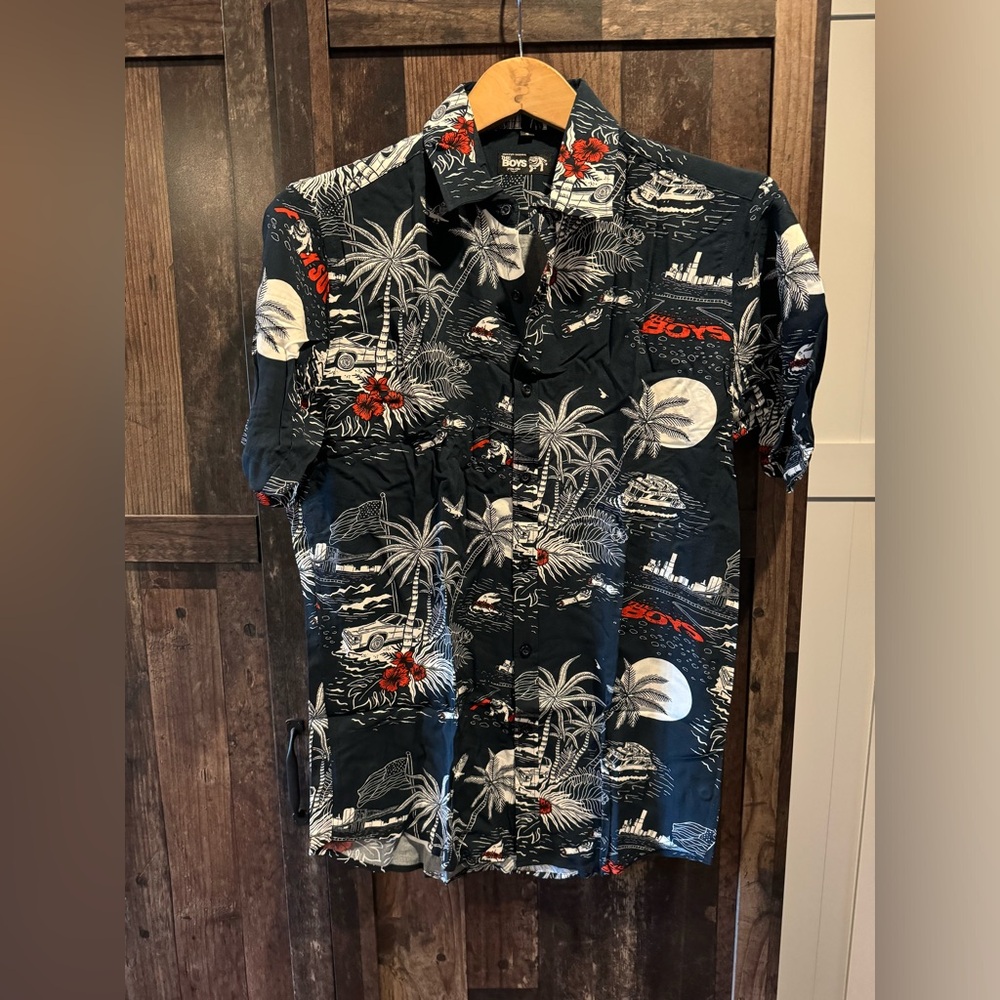 The Boys button down Hawaiian Shirt